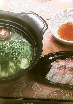 美人レシピ・ぶりしゃぶ鍋-レシピのメイン写真