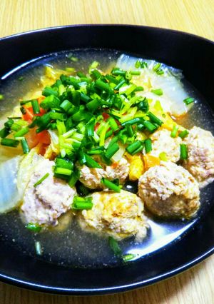 鶏豚肉の団子と野菜たっぷりスープ-レシピのメイン写真