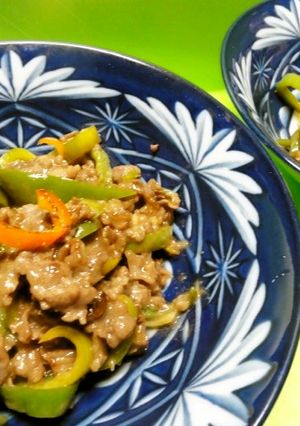 ＊しゃぶしゃぶ用牛肉で青椒肉絲＊-レシピのメイン写真