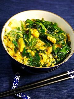 簡単!ほうれん草たまご丼-レシピのメイン写真