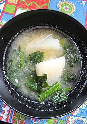 ■ほうれん草とかぶの即席ばり味噌汁■-レシピのメイン写真