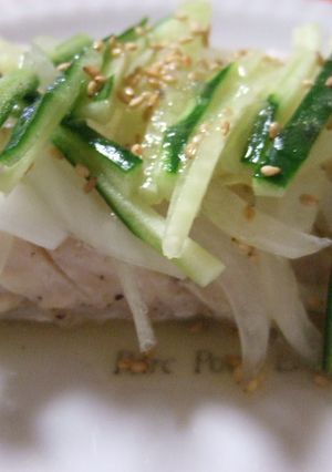 レンジで簡単♪サッパリ鶏肉-レシピのメイン写真