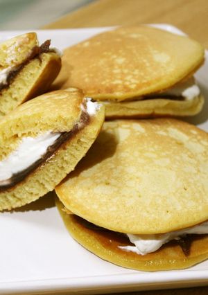 HMで＊塩生クリームどら焼き♪簡単‼-レシピのメイン写真