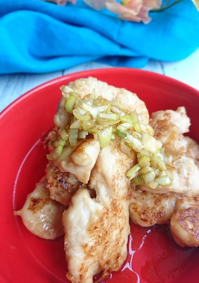 から揚げ風鶏むね肉の甘辛焼き☆ネギダレ-レシピのメイン写真
