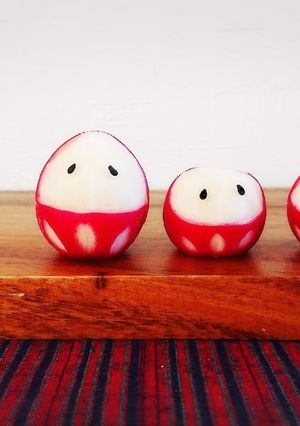 ラディッシュの飾り切り❤️ダルマ-レシピのメイン写真