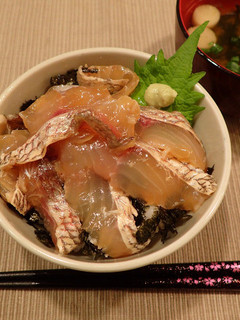 マダイの漬け丼-レシピのメイン写真