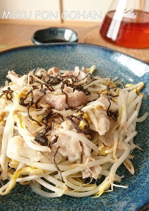 豚バラもやしのレンジ蒸し【包丁なし】-レシピのメイン写真