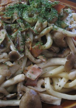 パスタ風♪きのこバター醤油焼きうどん-レシピのメイン写真