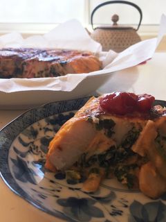 ほうれん草ベーコン等スパニッシュオムレツ-レシピのメイン写真