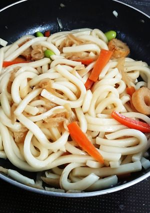 ☆切干大根で焼きうどん☆-レシピのメイン写真