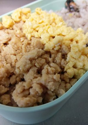 甘め！鶏そぼろごはん-レシピのメイン写真