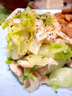 茹で白菜とサラダチキンのおかずサラダ-レシピのメイン写真