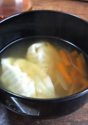 水餃子の中華風スープ-レシピのメイン写真
