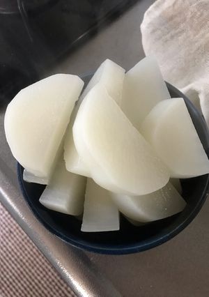 おでんの大根の下ごしらえ-レシピのメイン写真