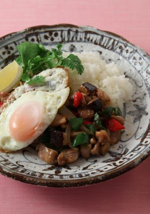 椎茸のガパオライス-レシピのメイン写真