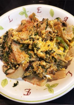 簡単一品！エリンギとネギとしらすの炒め物-レシピのメイン写真