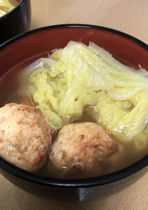 白菜と肉団子のスープ 土鍋煮も美味しい-レシピのメイン写真