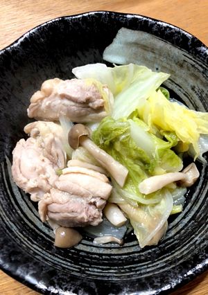 白菜たっぷり！鶏モモで無水鍋-レシピのメイン写真
