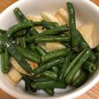 冷凍インゲンと大根の炒め物