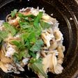 節約簡単、イワシとマイタケまぜまぜご飯