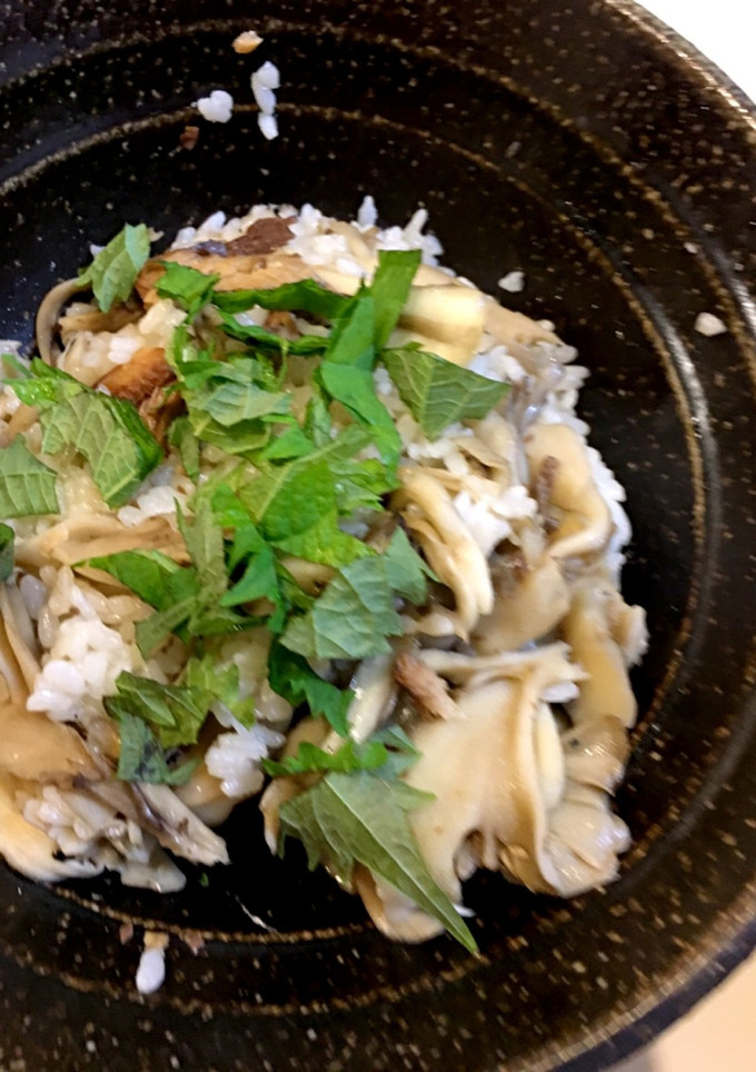 節約簡単、イワシとマイタケまぜまぜご飯-レシピのメイン写真