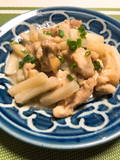 大根と鶏モモの味噌炒め-レシピのメイン写真