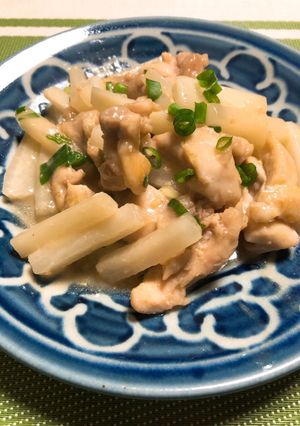 大根と鶏モモの味噌炒め-レシピのメイン写真