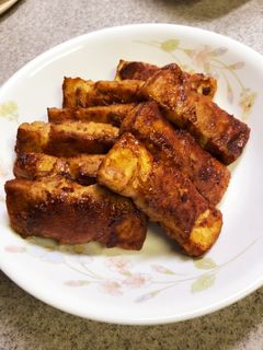 厚揚げ肉巻き甘辛味噌焼き-レシピのメイン写真