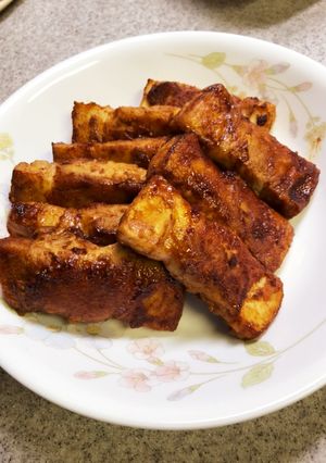厚揚げ肉巻き甘辛味噌焼き-レシピのメイン写真