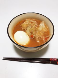 味噌ラーメン風ピリ辛スープ-レシピのメイン写真