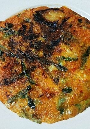 こんがり美味しいキムチチーズチヂミ-レシピのメイン写真