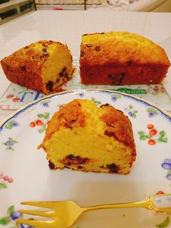 チョコチップとバターのパウンドケーキ-レシピのメイン写真