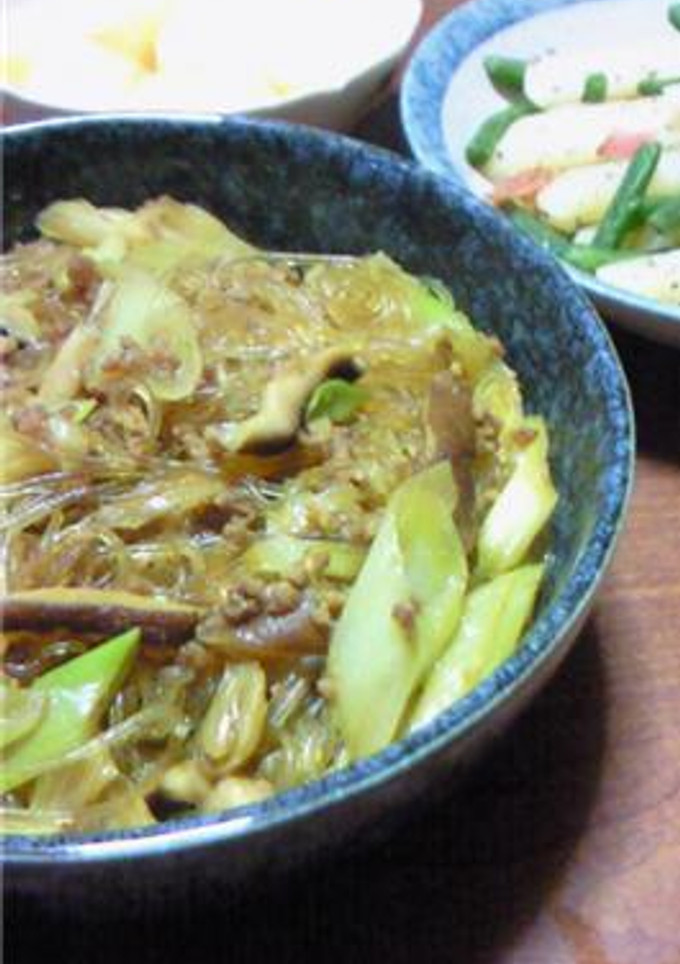 挽肉と春雨の炒め煮。和風カレー風味★-レシピのメイン写真