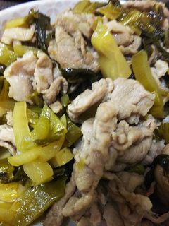 簡単美味・豚肉の高菜炒め-レシピのメイン写真