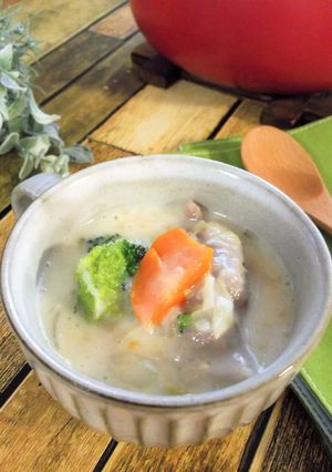 豚肉のキャベツ巻き　餅クリーム煮-レシピのメイン写真