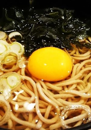 駅そば的月見そば-レシピのメイン写真