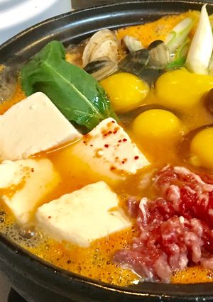 スンドゥブ鍋をコチュジャンで！森之翼-レシピのメイン写真