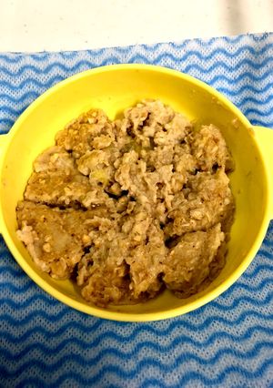 【離乳食】バナナきな粉オートミール-レシピのメイン写真