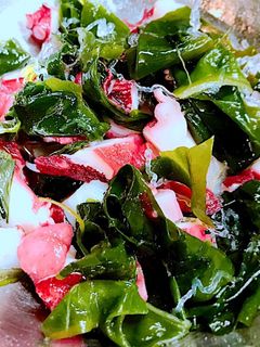 超簡単!たことお刺身わかめの酢の物-レシピのメイン写真