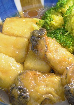 牡蠣と高野豆腐の揚げ煮-レシピのメイン写真