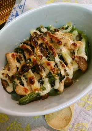 きのことほうれん草のチーズ・マヨ焼き-レシピのメイン写真