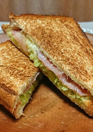 フライパンで！キャベツのホットサンド-レシピのメイン写真