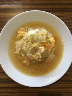 白菜と人参の卵とじ丼-レシピのメイン写真
