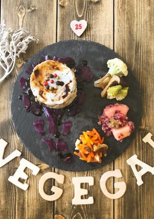 里芋の茸のセルクルvegeサラダ-レシピのメイン写真