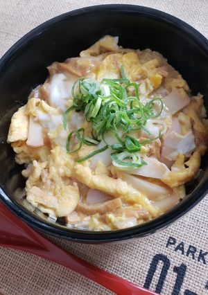 味付け揚げでたぬき丼-レシピのメイン写真