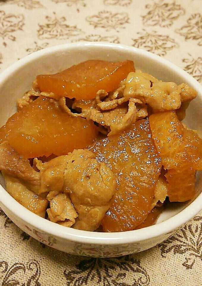 簡単 豚バラと大根の甘辛煮-レシピのメイン写真