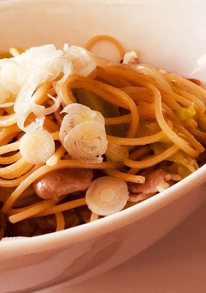 ★豚バラ 玉ねぎ キャベツ 簡単パスタ★-レシピのメイン写真
