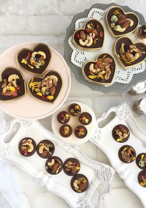 お花チョコレート♡エディブルフラワー-レシピのメイン写真