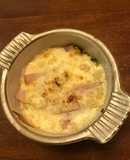 ハムとかぼちゃのマヨネーズ焼き