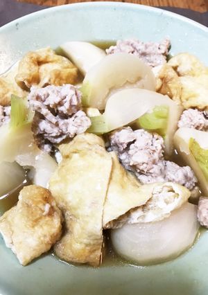 電子レンジでカブの鶏あんかけ-レシピのメイン写真